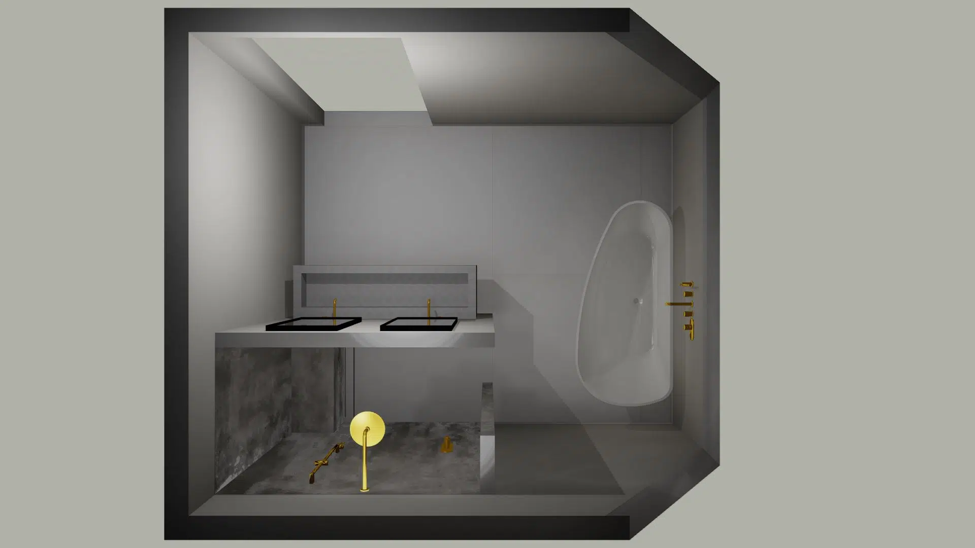 3D badkamer ontwerp